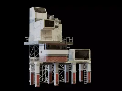 Stack building 3D model