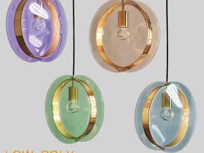 Indie chandelier 3d model Low-poly 3D model