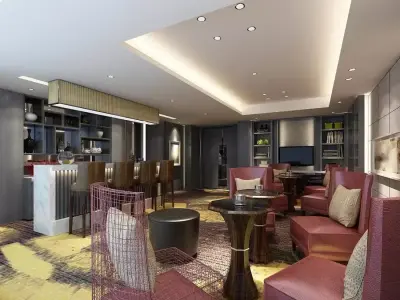 Business Restaurant - Coffee - Banquet  94 3D model
