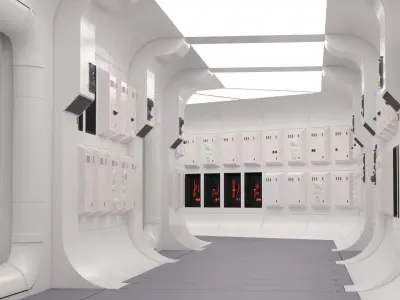 The Tantive IV Complete Hallway 1-18 scale Kenner-Hasbro 3D print model