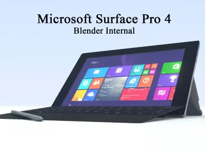 Microsoft Surface Pro 4 3D model