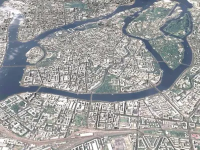 Cityscape Sankt-Peterburg Russia  3D model