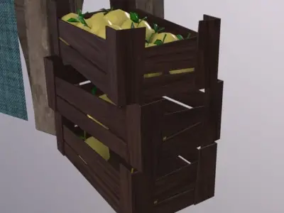 Stylised Shop Low-poly 3D model