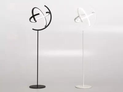 Atom Straight Floor Lamp 3D model