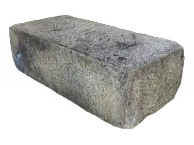 Fireclay Brick Low-poly 3D model