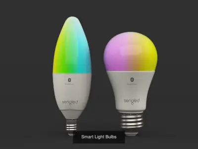 Smart Light Bulbs Collection 3D Model Pack