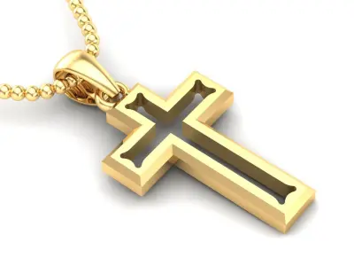 Light Gold Cross New Design  CP 25 3D print model
