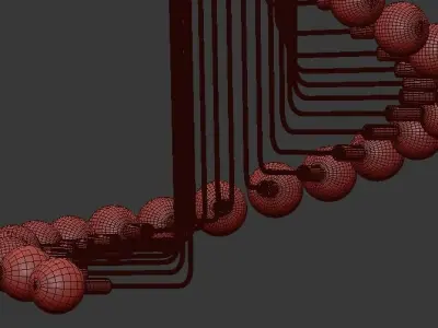 Modern Loft Industrial Chandelier Light 3D model