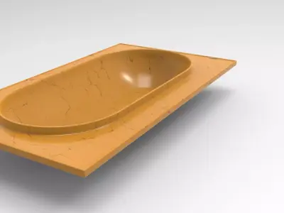 Huala Bathtub Low-poly 3D model