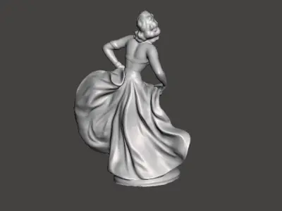 Dancing girl 3D print model