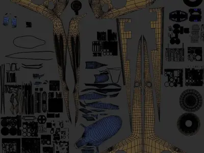 Spaceship hovercraft 3D model