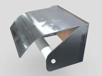 Toilet Roll Holder 6 Low-poly 3D model