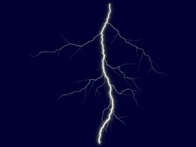 Realistic Lightnings Bundle 02 - 5 pack CG