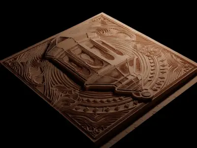 Lantern CNC 3d Print High Relief Sand Casting 3D print model