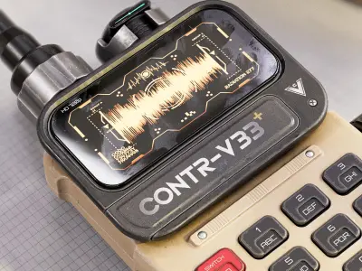 Sci-fi Controller V33 PBR Low-poly 3D model