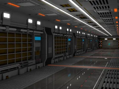 Sci Fi Interior  3D model