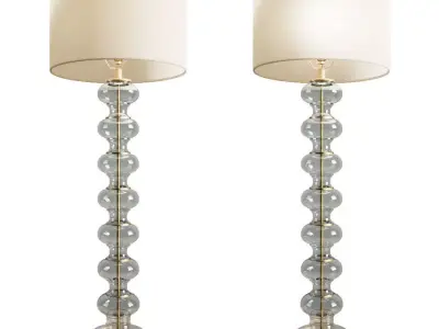 FLOOR LAMP JASMINE GLASS POTTERYBARN  3D model