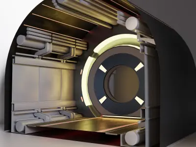 SCI FI CORRIDOR R1 3D model