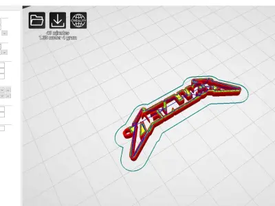 Metallica Keyring 3D print model