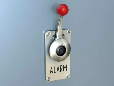 Industrial lever 3D model