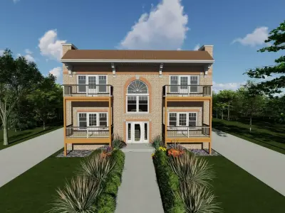 Apartment building 3D model