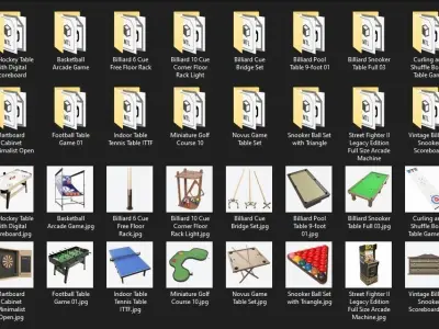 Entertaining games 3D model