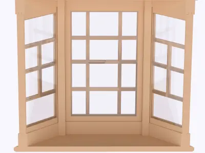 Bay window multi-color and multi-material features  3D print model