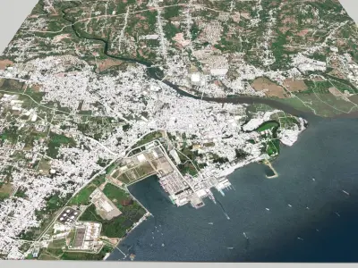 Cityscape Batangas Philippines 3D model