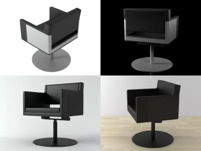 Nova four different chairs 3D model