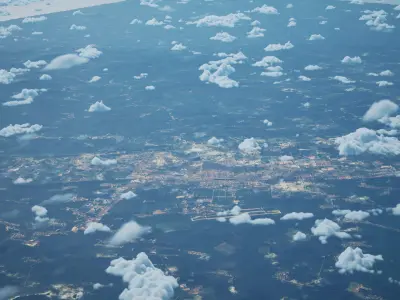 Gongzhuling China City Landscape 3D Model 3D model