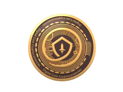 SafeMoon Coin v2 001 3D model