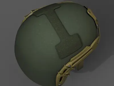 Helmet military combat fantasy futuristic  Low-poly 3D model buy