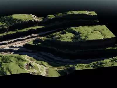 Plateau River 05 3D model