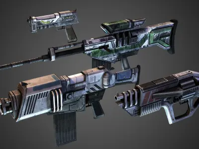 FPS Weapon Pack Low-poly 3D model