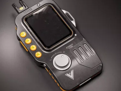 Sci-fi Controller V32 PBR Low-poly 3D model