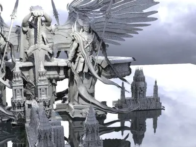 Angelic bridge to archons abode 3D model