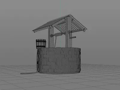 Water Wishing Well 3D model