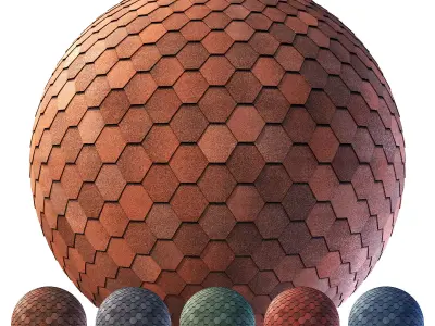 Roof bitum shingles Type 2 texture Texture