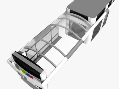 Bus stop 3D model