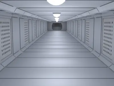 Sci Fi Interior 3D model