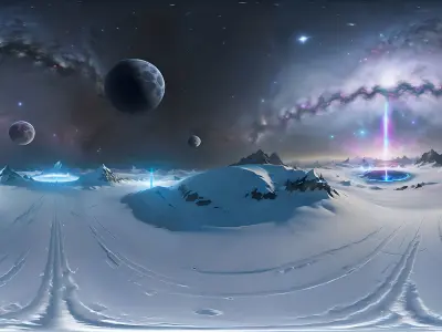 HDRI Alien Places Vol2 Low-poly 3D model