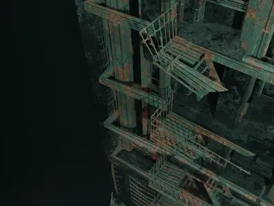 Abandoned Building  3D model