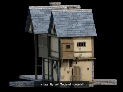 fantasy Stylized Medieval Houses MAGICPack