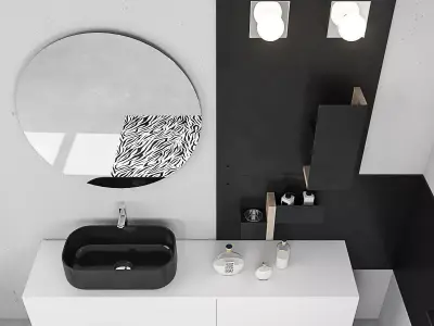 Bathroom furniture set Arcom Magnetica 2 3D model