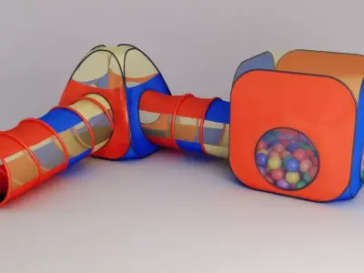 Kids Playground Low-poly 3D model