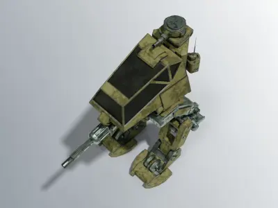 Battle Mech Low-poly 3D model by thibsert