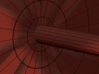 AERIN brass wall sconce with shade 3D model