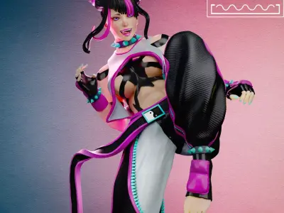 Juri Han Street Fighter Tested and Ready for Printing 3D print model