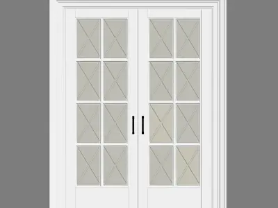 Classic sliding door 3D model
