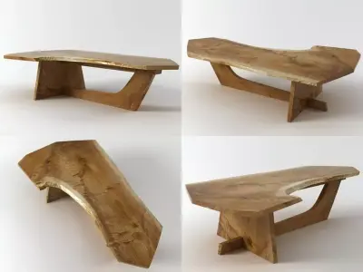 Sled Based coffee table 3D model